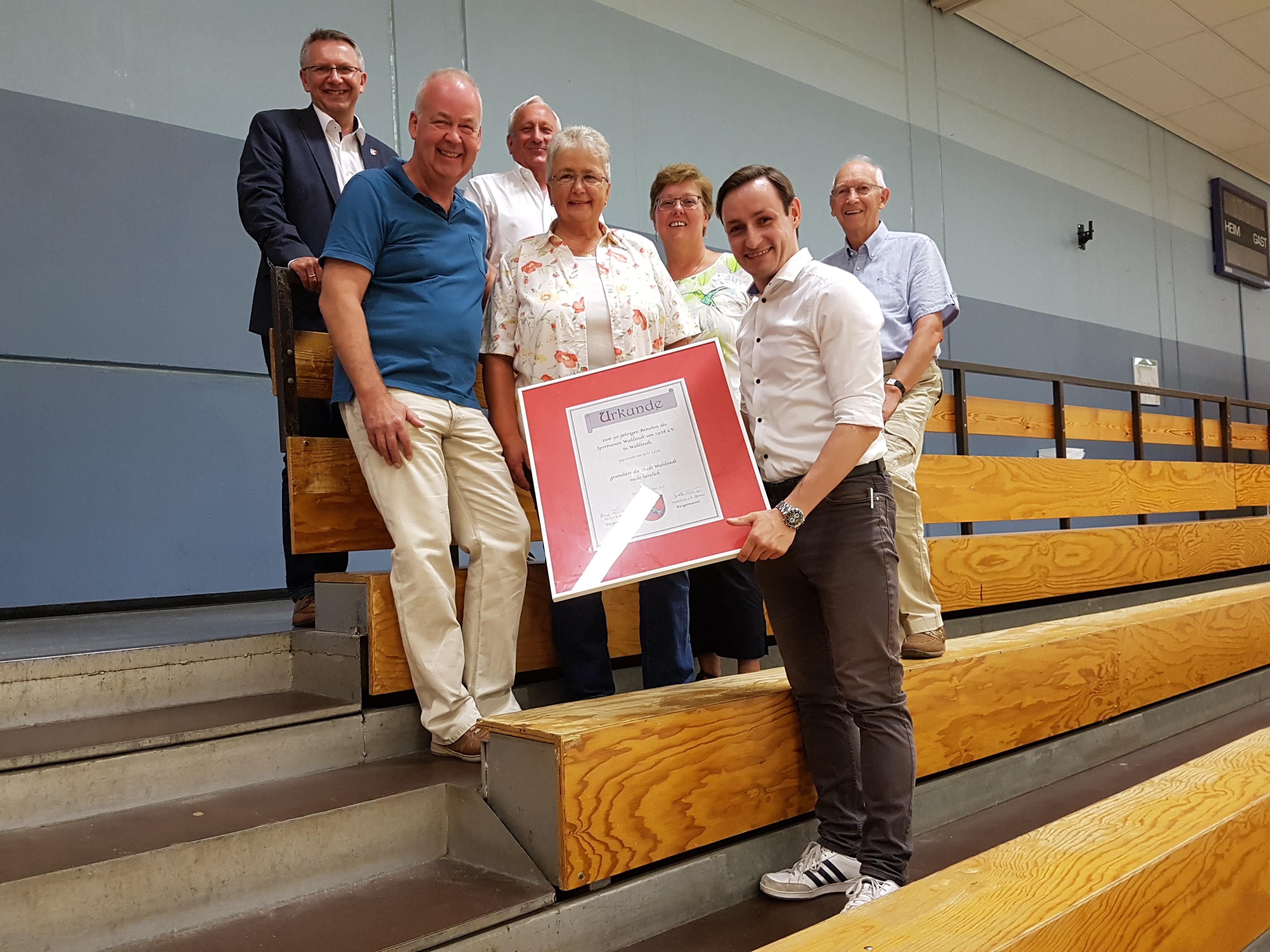 90 Jahre Sportverein Wahlstedt, Einladung zur Präsentationsveranstaltung am 01.07.2018